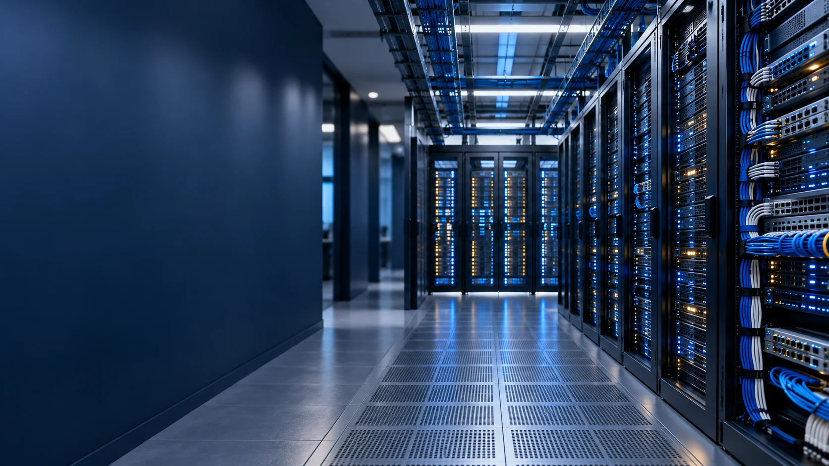 Enterprise server racks and network infrastructure